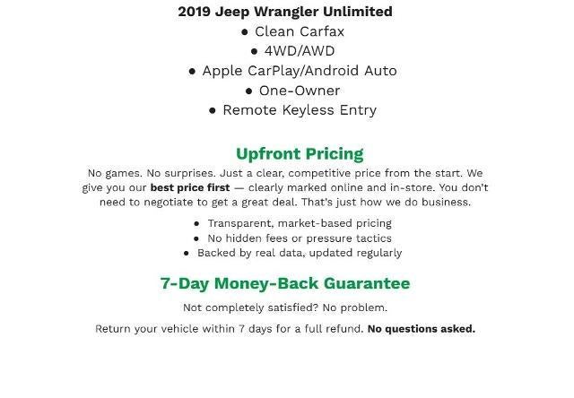 2019 Jeep Wrangler Unlimited Rubicon 4x4