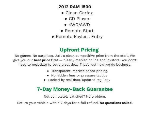 2012 RAM 1500 Big Horn