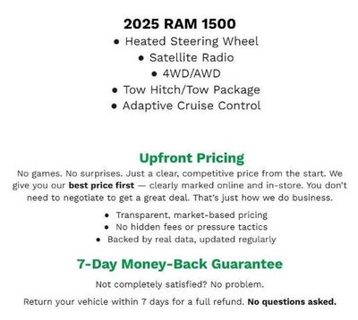2025 RAM 1500 Big Horn Crew Cab 4x4 5'7" Box
