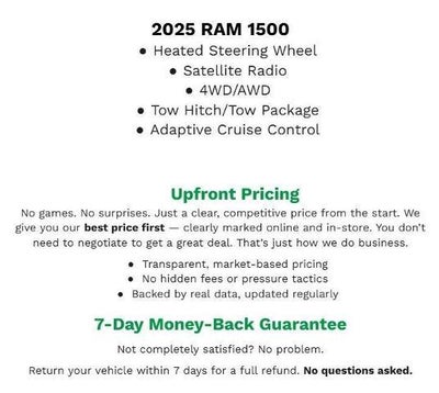 2025 RAM 1500 Big Horn Crew Cab 4x4 5'7" Box