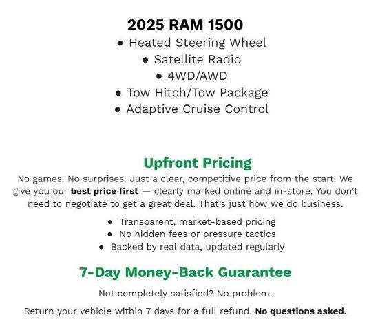 2025 RAM 1500 Big Horn Crew Cab 4x4 5'7" Box