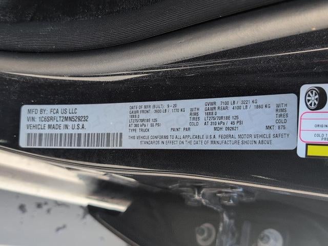 2021 RAM 1500 Rebel Crew Cab 4x4 5'7" Box