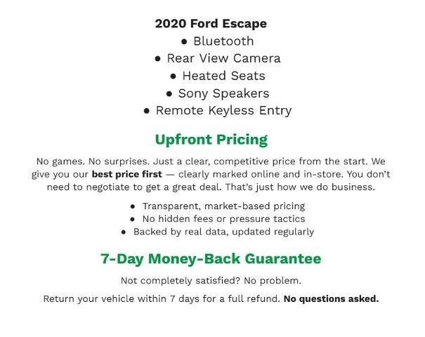 2020 Ford Escape SE