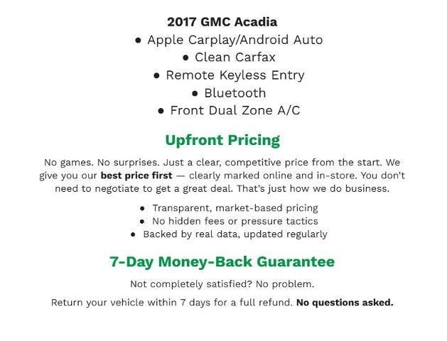 2017 GMC Acadia SLE