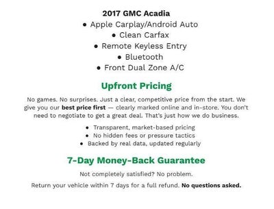 2017 GMC Acadia SLE