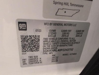 2023 GMC Acadia SLE