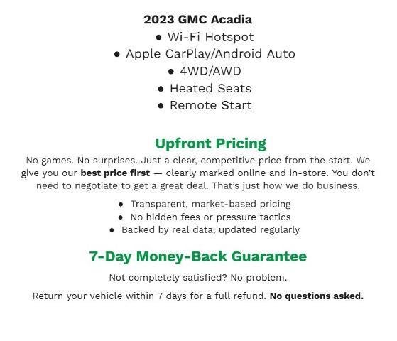 2023 GMC Acadia SLE