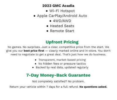 2023 GMC Acadia SLE