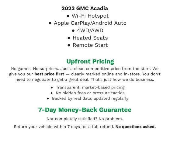 2023 GMC Acadia SLE
