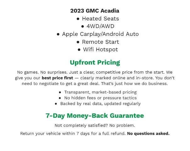 2023 GMC Acadia SLE
