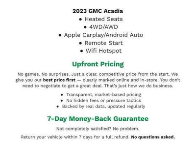 2023 GMC Acadia SLE