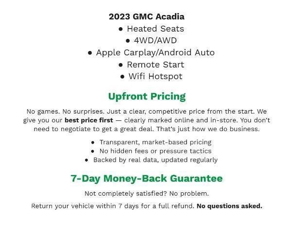 2023 GMC Acadia SLE
