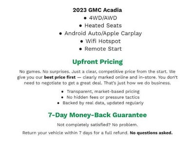 2023 GMC Acadia SLE