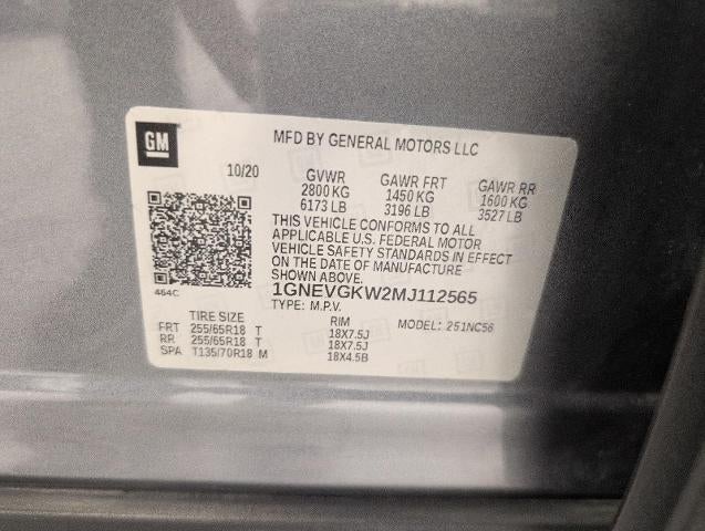 2021 Chevrolet Traverse LT Cloth