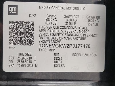 2023 Chevrolet Traverse LT Cloth