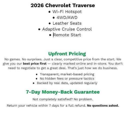 2026 Chevrolet Traverse Z71