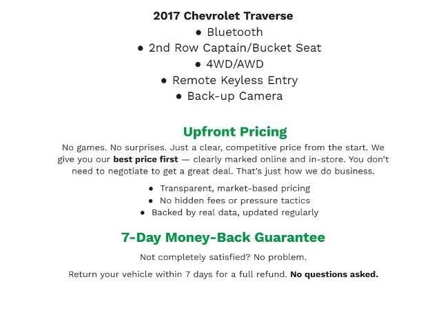 2017 Chevrolet Traverse LT