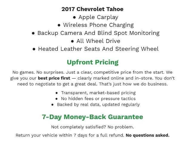 2017 Chevrolet Tahoe LT