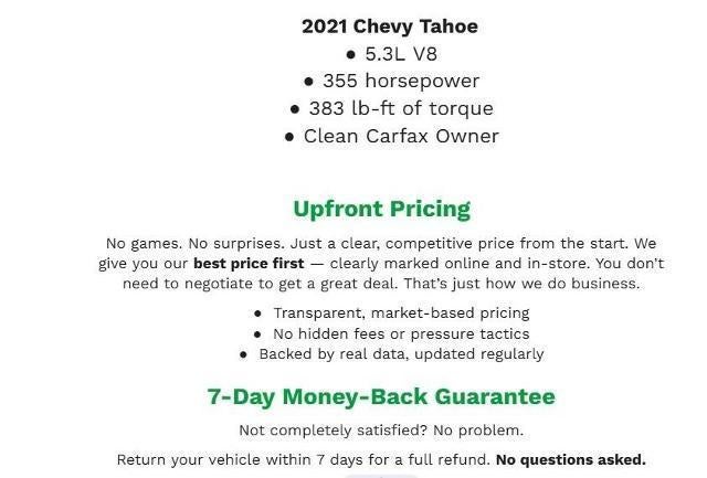 2021 Chevrolet Tahoe LT