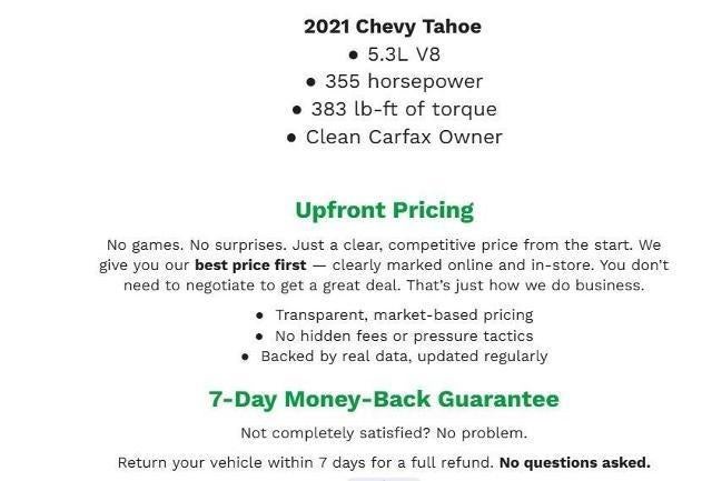 2021 Chevrolet Tahoe LT