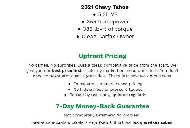 2021 Chevrolet Tahoe LT