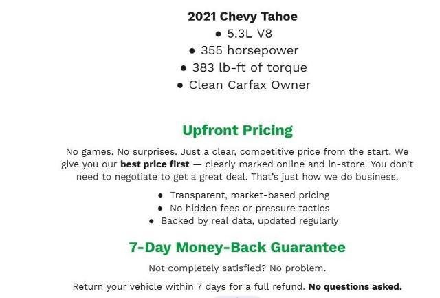 2021 Chevrolet Tahoe LT