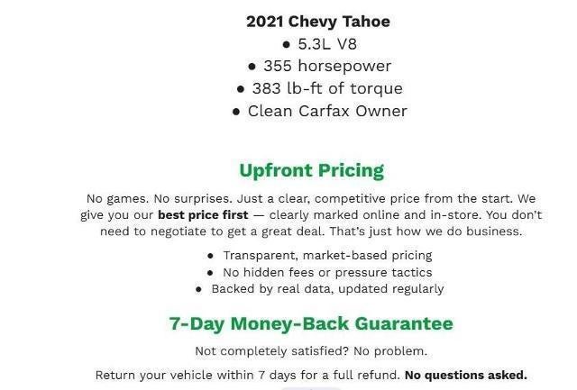2021 Chevrolet Tahoe LT