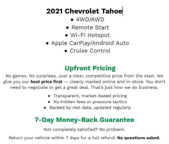 2021 Chevrolet Tahoe RST