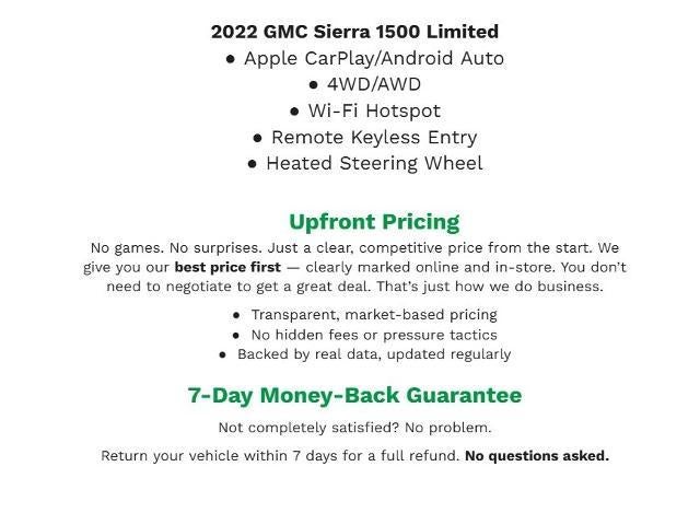 2022 GMC Sierra 1500 Limited SLT