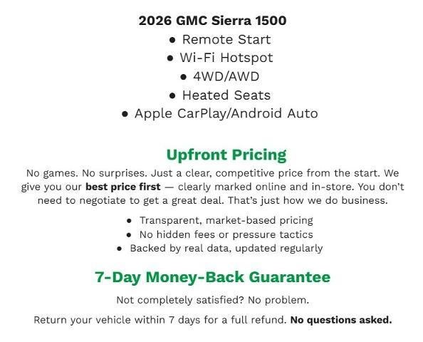 2026 GMC Sierra 1500 Elevation