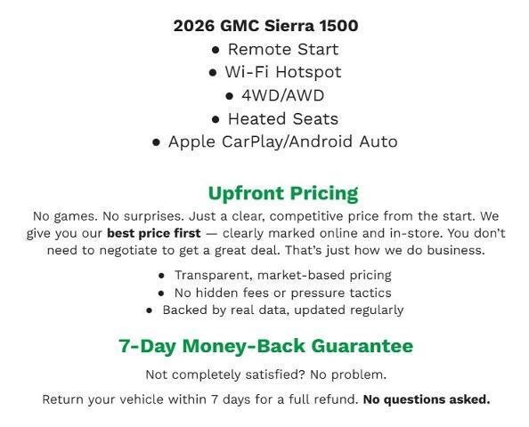 2026 GMC Sierra 1500 Elevation