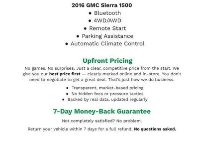 2016 GMC Sierra 1500 SLE