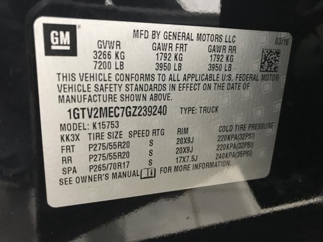 2016 GMC Sierra 1500 SLE