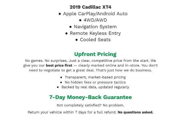 2019 Cadillac XT4 AWD Premium Luxury