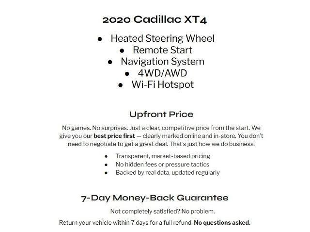 2020 Cadillac XT4 AWD Premium Luxury