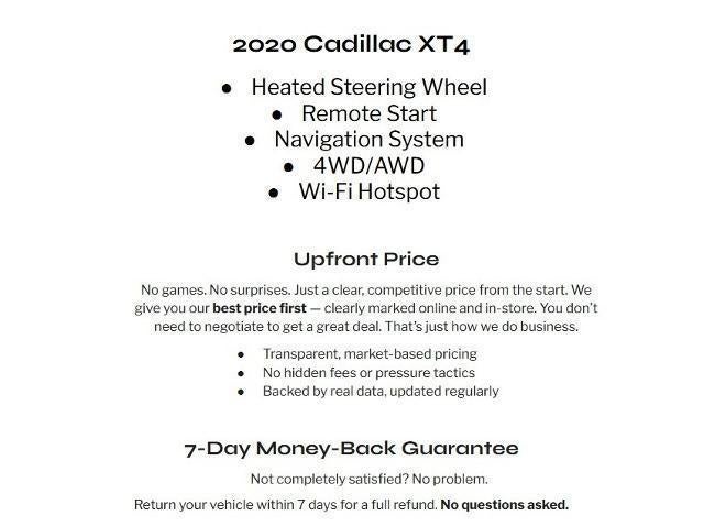 2020 Cadillac XT4 AWD Premium Luxury