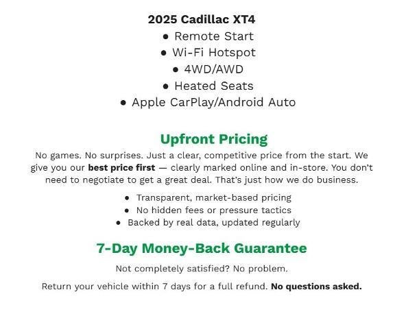 2025 Cadillac XT4 Premium Luxury