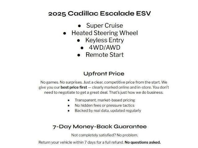 2025 Cadillac Escalade ESV Premium Luxury
