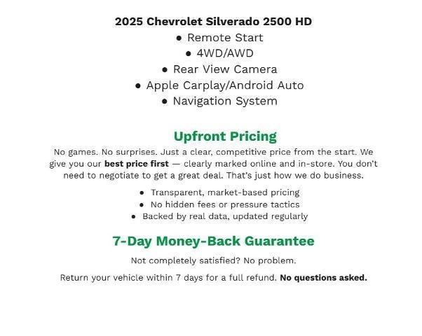 2025 Chevrolet Silverado 2500 HD Custom