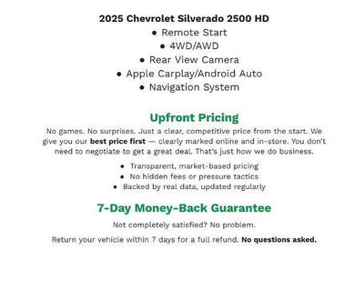 2025 Chevrolet Silverado 2500 HD Custom