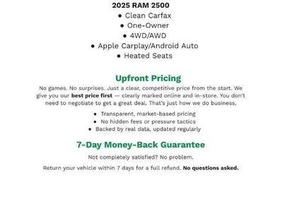 2025 RAM 2500 Limited Longhorn Crew Cab 4x4 6'4" Box