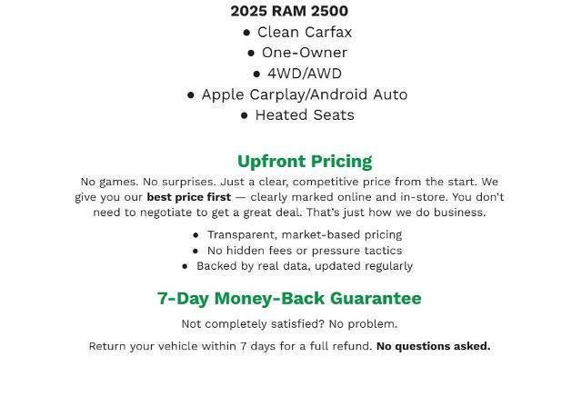 2025 RAM 2500 Limited Longhorn Crew Cab 4x4 6'4" Box