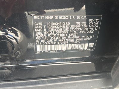 2026 Honda HR-V AWD LX