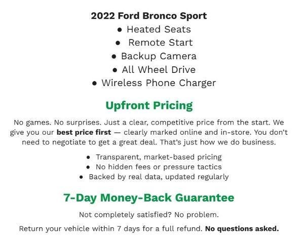 2022 Ford Bronco Sport Big Bend