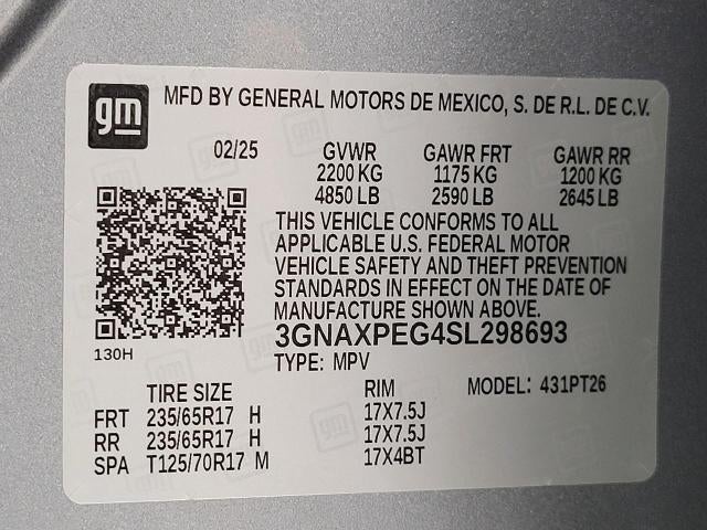 2025 Chevrolet Equinox LT