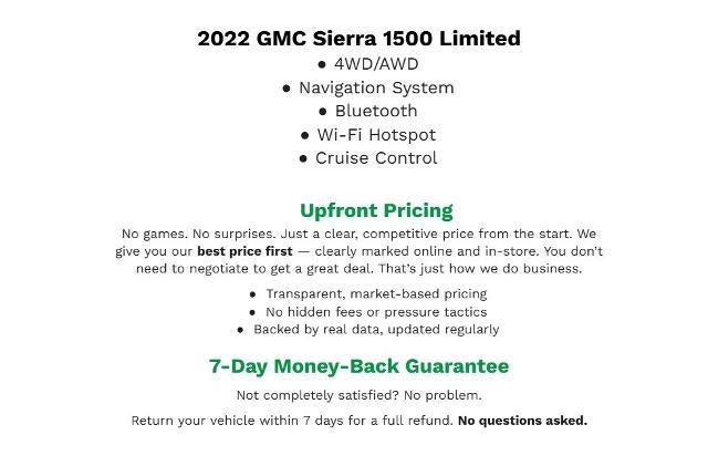 2022 GMC Sierra 1500 Limited AT4