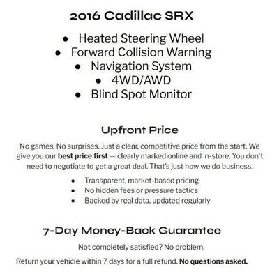 2016 Cadillac SRX Luxury Collection