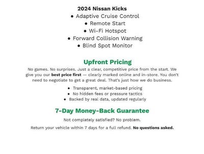 2024 Nissan Kicks SR Xtronic CVT