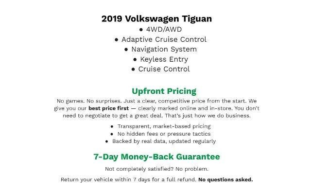 2019 Volkswagen Tiguan 2.0T SEL