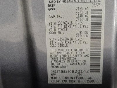 2025 Nissan Rogue SV